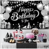 image:imageKatchOn Silver and Blue Happy Birthday Banner 72x44 InchBlack and Silver