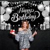 image:imageKatchOn Silver and Blue Happy Birthday Banner 72x44 InchBlack and Silver