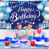 image:imageKatchOn Silver and Blue Happy Birthday Banner 72x44 InchBlue