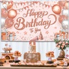 image:imageKatchOn Silver and Blue Happy Birthday Banner 72x44 InchRose Gold