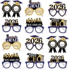 image:imageKatchOn Black and Gold Graduation Glasses  Pack of 12  Graduation Photo Props Graduation Decorations 2026 Glitter Grad Photo Props for Congrats Grad Decorations  Graduation Party DecorationsGold and Blue
