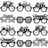 image:imageKatchOn Black and Gold Graduation Glasses  Pack of 12  Graduation Photo Props Graduation Decorations 2026 Glitter Grad Photo Props for Congrats Grad Decorations  Graduation Party DecorationsSilver