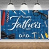 image:imageKatchOn Blue Happy Fathers Day Banner Backdrop 72x44 Inch