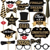 image:imageKatchOn Graduation Photo Booth Props 2026  Pack of 21  2026 Photo Props for Black and Gold 2026 Graduation Decorations Graduation Party Decorations Graduation Photo Booth Props Grad Party Decor