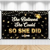 image:imageKatchOn She Believed She Could So She Did Banner 72x44 Inch