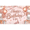 image:imageKatchOn Silver and Blue Happy Birthday Banner 72x44 InchRose Gold