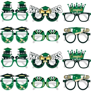 image:imageKatchOn Black and Gold Graduation Glasses  Pack of 12  Graduation Photo Props Graduation Decorations 2026 Glitter Grad Photo Props for Congrats Grad Decorations  Graduation Party DecorationsGreen