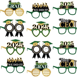 image:imageKatchOn Green Graduation Eyeglasses 2025  Big Pack of 12  Graduation Glasses for Green and Gold Graduation Decorations 2025  Graduation Photo Booth Props for 2025 Graduation Party DecorationsGold and Green